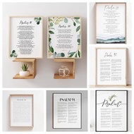 Psalm 91  Bible Verse Wall Art canvas painting Psalm 23  Psalm 121 Quote Print | Christian Bible Art