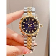 Stock baru【Datejust】 Rolex Jam tangan perempuan original 100% Automatik /Automatic women's Watch 32m