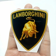 Stiker timbul resin lentur logo lamborghini