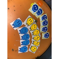 sticker smiley leleh reflect murah