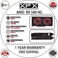 USED XFX RX 560 4GB Graphics Cards AMD GPU Radeon RX560 4GB 4G Video Screen Cards Desktop Game