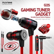 Original Plextone G25 Super Bass Bullets Style Gaming Earphone With Mic Magnetic earphones headphone