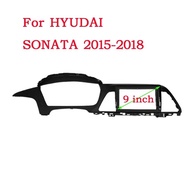 2 Din Car DVD Frame Audio Fitting Adaptor Dash Trim Kits Facia Panel 9 inch For Hyundai Sonata 7 LF 