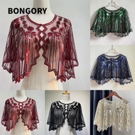 BONGORY Shawl Beaded Fashion 1920s Women Sequin Deco