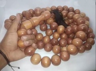 Tasbih kayu Jumbo Ukuran 12mm / Tasbeh jumbo besar hiasan dinding / Kalung Tasbeh Ukuran Jumbo / Tas