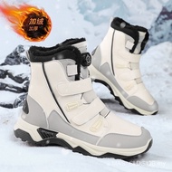 36-46 Size Men Women Same Style Snow Boots Winter Cotton Plush Boots Thick Cotton Shoes Rotating Buc