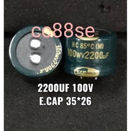 2200UF 100V ELECTROLYTIC CAPACITOR 35* 26 SAMHWA