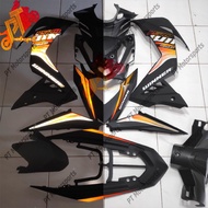 Honda Rs150 V1 V2 Cover Set Black Matt Black Reflector Sticker Luxury Gold Winner Original OEM PANTULAN CAHAYA 23