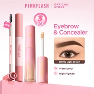 【HOT】PINKFLASH 2PCS Waterproof Eyebrow Pomade Cream High Pigment Long-lasting Quick-drying Flawless 