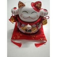 9" Ceramic Decoration Lucky Fortune Cat