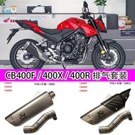 Modified Exhaust Applicable _ CB400FR Connection Pipe Middle Section Exhaust Pipe CB400X Non-Damaged