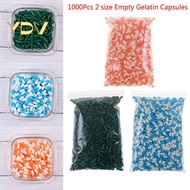 [YDV] 1000Pcs Empty Hard Vacant Gelatin Capsule Size 2 Gel Medicine Pill Vitamin [New]