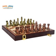 Folding Metal Chess Chess Box Chess Pieces Metal Chess