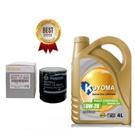 MAZDA 3, 5, 6 2.0cc, MAZDA CX5 2.2 DIESEL OIL FILTER + KOYOMA 0W20 FULLY SYNTHETIC ENGINE ENGINE OIL