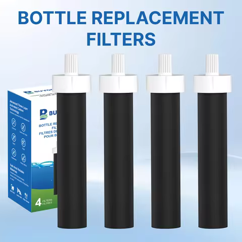 Water Bottle Filter 4 Pack Replacement for Brita BB06 Hard Sided Stainless Steel Sport Bottle Compat