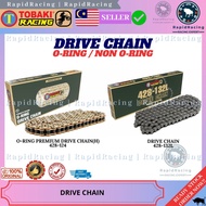 TOBAKI-X RACING DRIVE CHAIN RANTAI KECIL MOTOR HEAVY DUTY O-RING BLACK GOLD 415H 420H 428H 520H