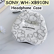 【High quality】For SONY WH-XB910N Headphone Case Cartoon SimpleHeadset Earpads Storage Bag Casing Box