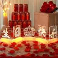 Birthday Happy LED Light Sign Decor
