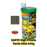 【Ready Stock】SANYU High Protein Turtle Food Stick 450g / 15.87oz in Bottle (Tortoise/Water Reptile F
