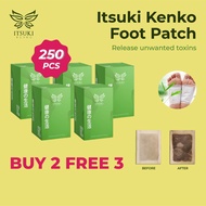 [Buy - 2 Free - 3] 100% Authentic - Itsuki Kenko Cleansing and Detoxifying Foot Patch - 250pcs / 5 boxes