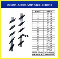 ♞Jalouplus Jalousie Frame 4 Blades - 10 Blades for Louver Window 1 Pair  (Left and Right Frame)