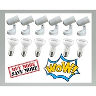 Indoor Spotlight Holder C/W R63 40W Bulb (6SETS) c/w cable & plug top