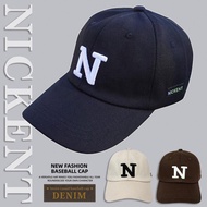 705 Nick N-Shaped Embroidered Ball Cap Size: (F Single Size) Hat Circumference 56~58cm Hat Brim: 7.5