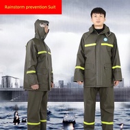 seluar hujan baju hujan plus size Jas hujan dan seluar hujan sesuai untuk motosikal anti-hujan tebal