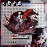 3PCS/SET Game Genshin Impact Arlecchino acrylic stand figure Pendant Keychain Badge Cosplay Collecti