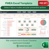 Excel Template - FMEA Excel Template (Free 12-in-1 Bundle Excel Course Books)