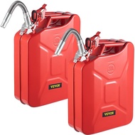 VEVOR Jerry Fuel Can, 5.3Gal / 20L Portable Jerry Gas Can with Flexible Spout System, Rustproof ＆ He