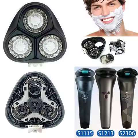 S2305 Replace Shaver Head for Philips Razor S1121 S1131 S1332 S1211 S1231 Easy To Install Andclean, 