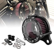 Sporacingrts Motorcycle Air Filter CNC Black Air Cleaner Intake Filter for Harley Davidson Sportster