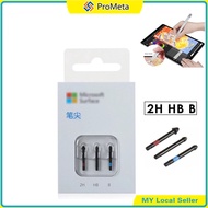 Kit Petua Pen Tips Kit with 2H HB B Refill Replacement for Microsoft Surface Pro 4 5 6 7 Book1 2 3 G