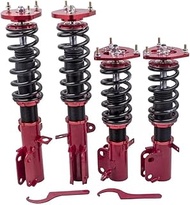 PUPUKM Twin Tube Coilover Compatible For Toyota Corolla E90 E100 E110 AE92 AE101 AE111 Adj. Height N