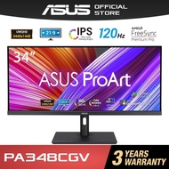 ASUS ProArt 34 PA348CGV Professional Monitor IPS UWQHD 3440 x 1440 120Hz 2ms Freesync Premium USB-C