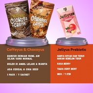 【Joyful Mart】SAKAKIKES:Jellyus prebiotic 7stik | Coffeyus Caramel Latte 7sachet | Chocoyus Cookies &