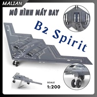 B2 Spirit Airplane Military Model Scale 1:200
