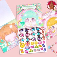 Fivevoo Makeup Sticker Book DIY Makeup Sticker Book (Do It Yourself)