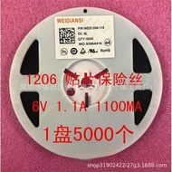 1206 Patch Self-Recovery Fuse PPTC 6V 1100MA MF-NSMF110-2 1.1A