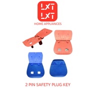 (4PCS) 2 Way Safety Plug Key 2 Pin Converter Protection plug key