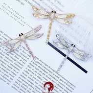 "Miss Earring Dragonfly Brooch CZ Diamond Silver/Gold Accessories unisex Suitable For Both Men And W