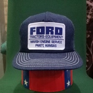 Unisex Cap. Topi Vintage Ford Denim 💯 Trucker USA Original Murah. Topi Bundle [Ready Stock]