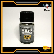 AK070 WASH BROWN BLUE FOR PANZER GREY VEHICLE 35ML AK WEATHERING (Gunpla Gundam Model Kit Resin Stat