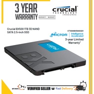 CRUCIAL 1TB BX500 3D NAND 2.5' SOLID STATE DRIVE | CT1000BX500SSD1