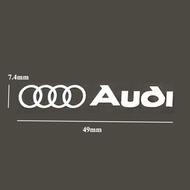 Metal Emblem Auto Decor Decals Car Window Wiper Stickers For Audi SLINE A1 A2 A3 A4 A5 A6 A7 Q2 Q3 Q