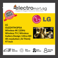 LG OLED97M3PSA Wireless 4K 120Hz  Wireless TV | Wireless  Gallery Design | Ultra HD  4K resolution | AI ThinQ 97 Inch
