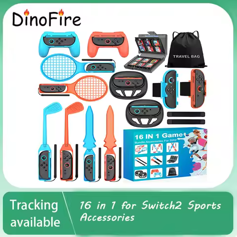 All In One16 in 1 SA200 for Switch 2 Sports Accessories for sw2 Game Kit Golf Club Tennis Racket Wri