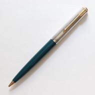 50年代 英國派克51包銀蓋藍綠色鉛筆 PARKER 51 Rolled Silver cap Teal 0.9mm pencil 1950s