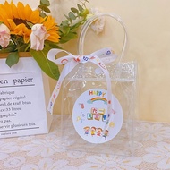 Children's Day Gift Bag diy Product Bag Small Gift Snack Tote Bag Transparent Style Plastic 4.23